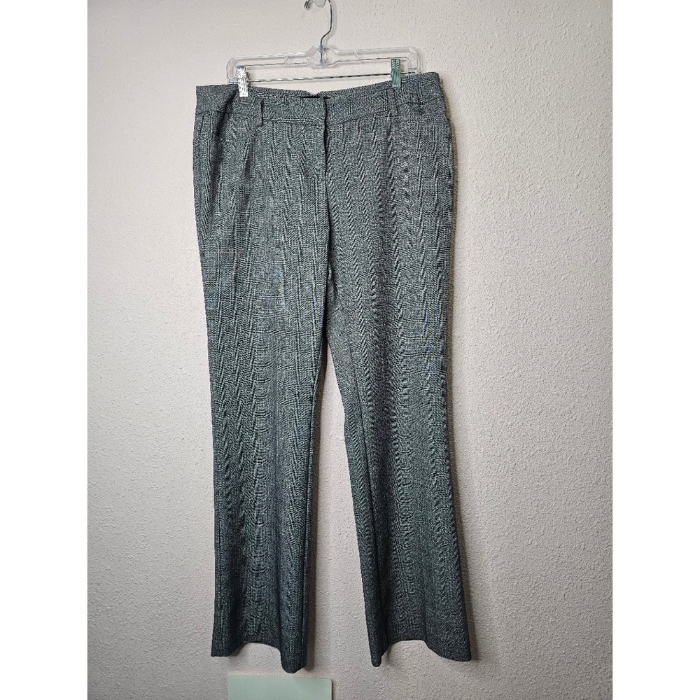 Amanda Chelsea‎ Womens Grey Twill Straight Wide Leg Dress Pants Size 12 Office
